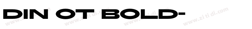 DIN OT Bold字体转换